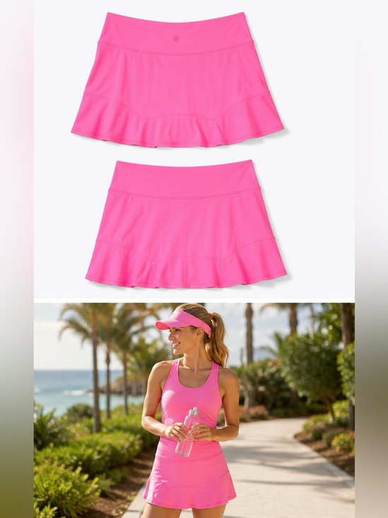 Lilly Pulitzer Dresses & Skirts - Lilly Pulitzer Luxletic Corrine Skort Prosecco Pink Athletic Tennis Golf Size M
